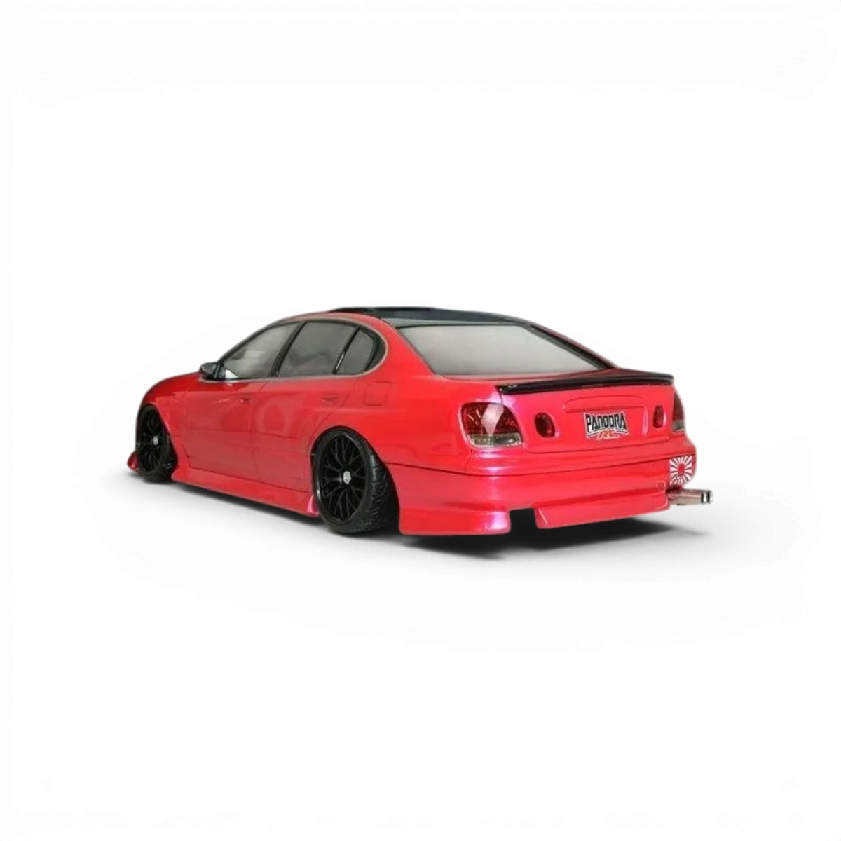 Carrosserie Toyota ARISTO JZS161 BN-Sports pour voiture télécommandée Pandora RC, détail de la carrosserie de modélisme.