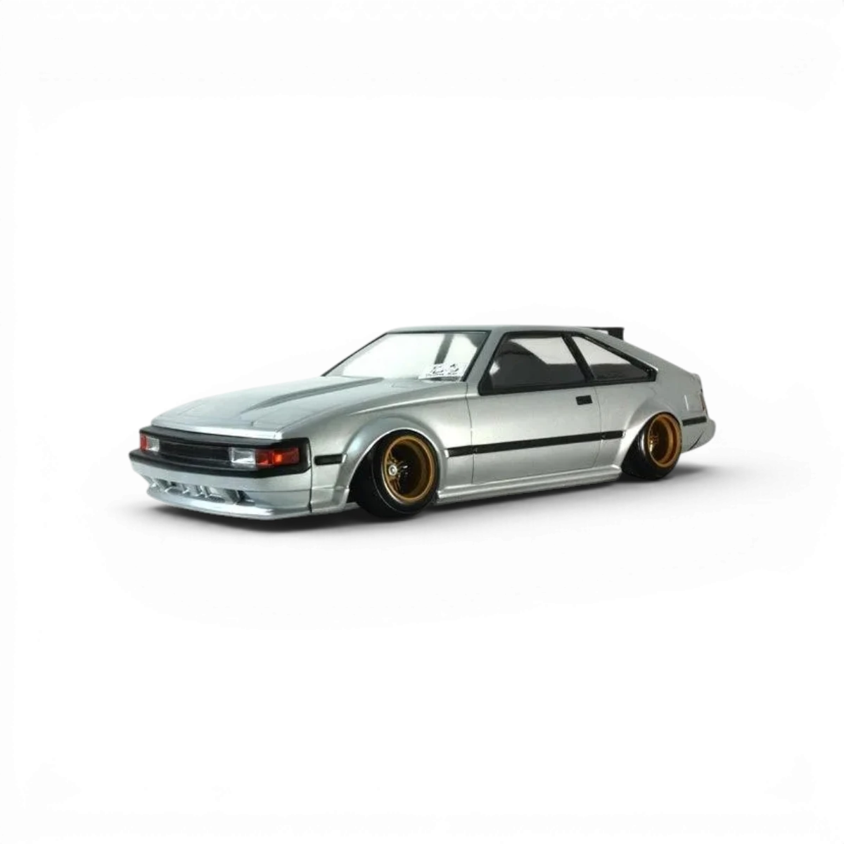 Modèle de carrosserie Toyota Celica XX (A60) de Pandora RC, voiture RC pour drift, vue de face avec détails de la carrosserie.
