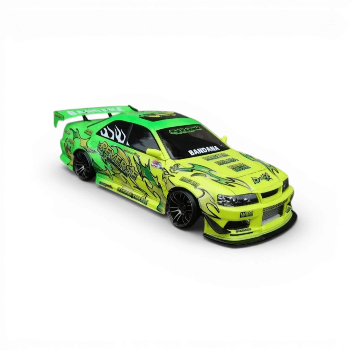 Carrosserie Toyota Chaser JZX100 Kazama Auto, marque Addiction RC Design, vue de face avec détails de la carrosserie.