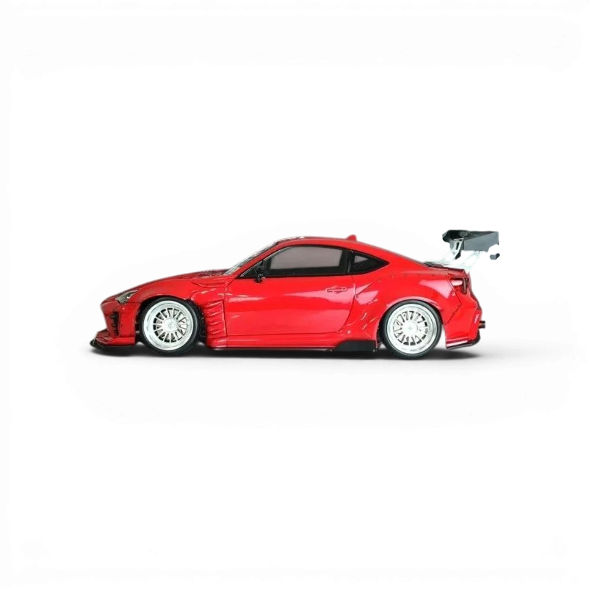 Carrosserie Toyota GT86 ZN6 BN Sports de Pandora RC, vue en gros plan avec détails de la carrosserie et logo.
