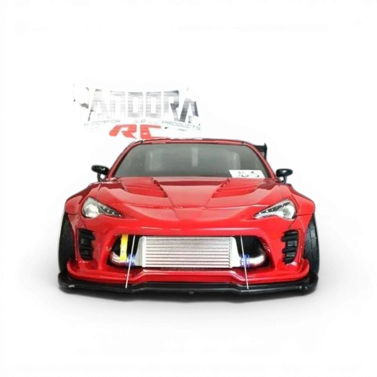 Carrosserie Toyota GT86 ZN6 BN Sports de Pandora RC, vue de face avec détails de la carrosserie sportive.