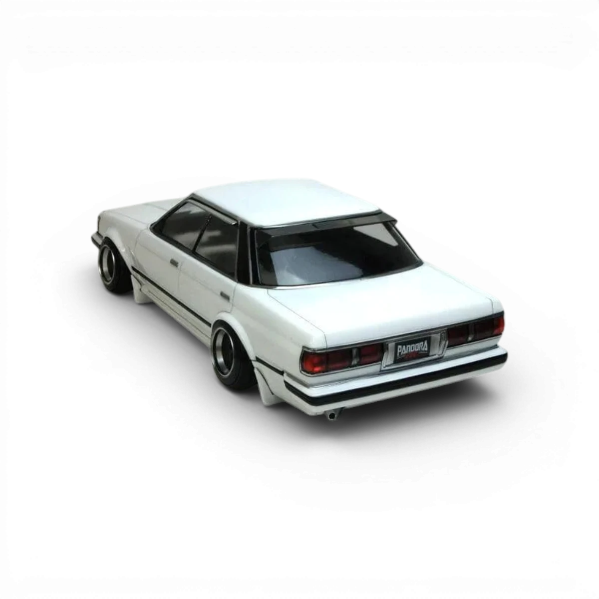 Modèle de voiture Toyota Mark II JZX71 Ver. 2 en carrosserie Pandora RC, vue détaillée de la carrosserie.