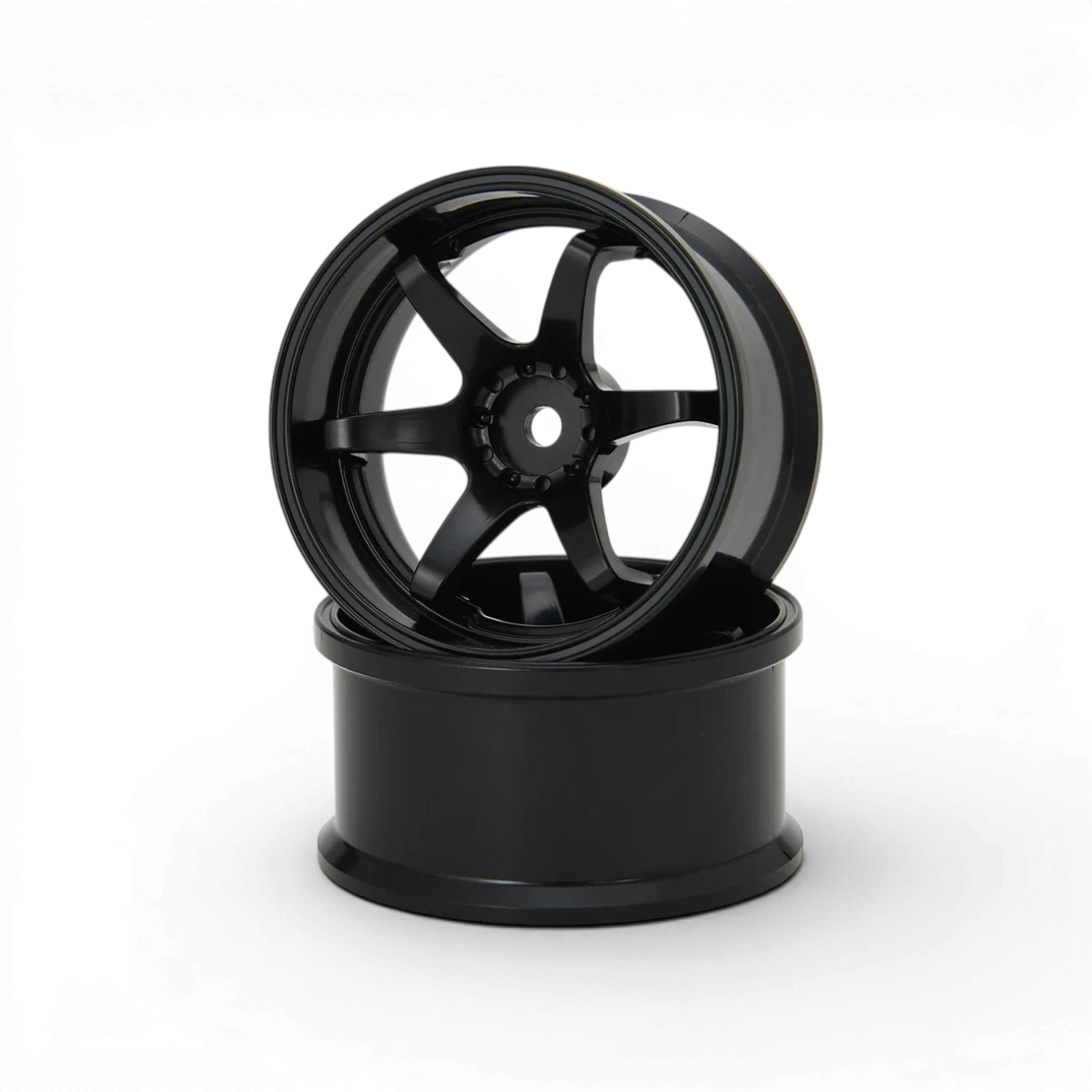 Roues G-force Hayate N-6 Drift Offset+6 noires, jantes en alliage pour voitures de drift, design robuste et sportive.