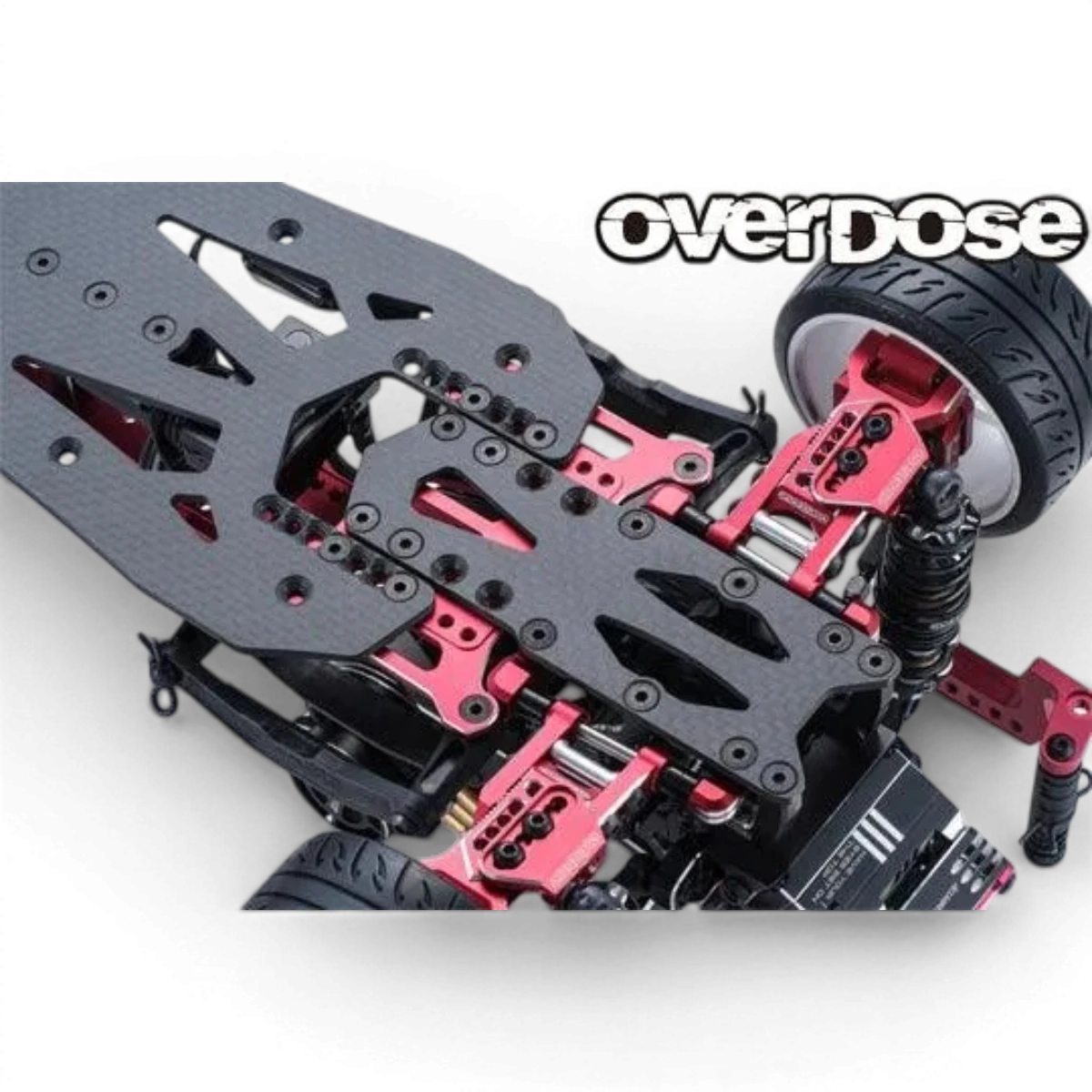 Pièce détachée Overdose Transrange Anti-twist platine inférieure, pièce de rechange pour motocycle, visible en gros plan.