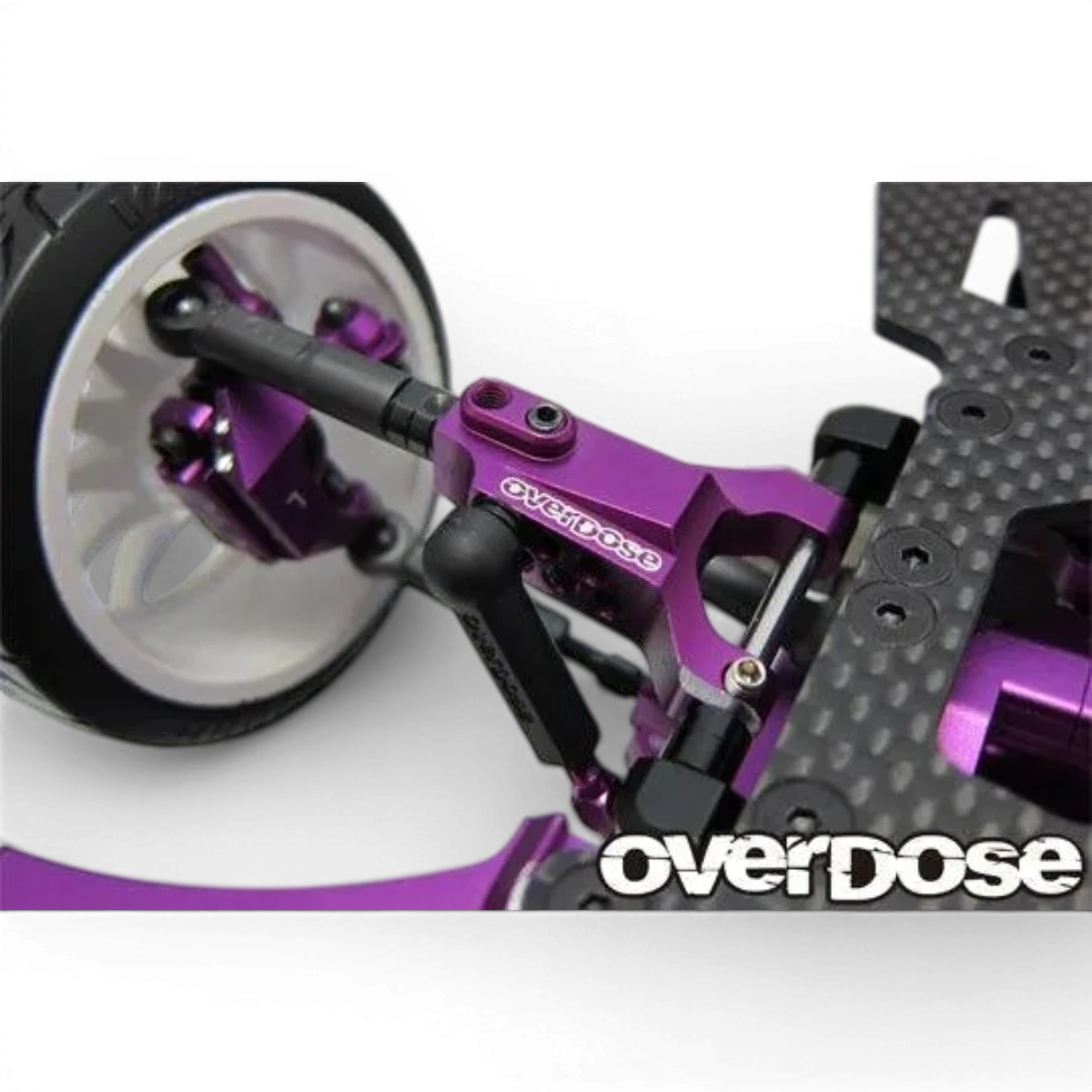 Triangles avant réglable en aluminium Type-3 pour OD - Violet - OVERDOSE - DriftParadiZ