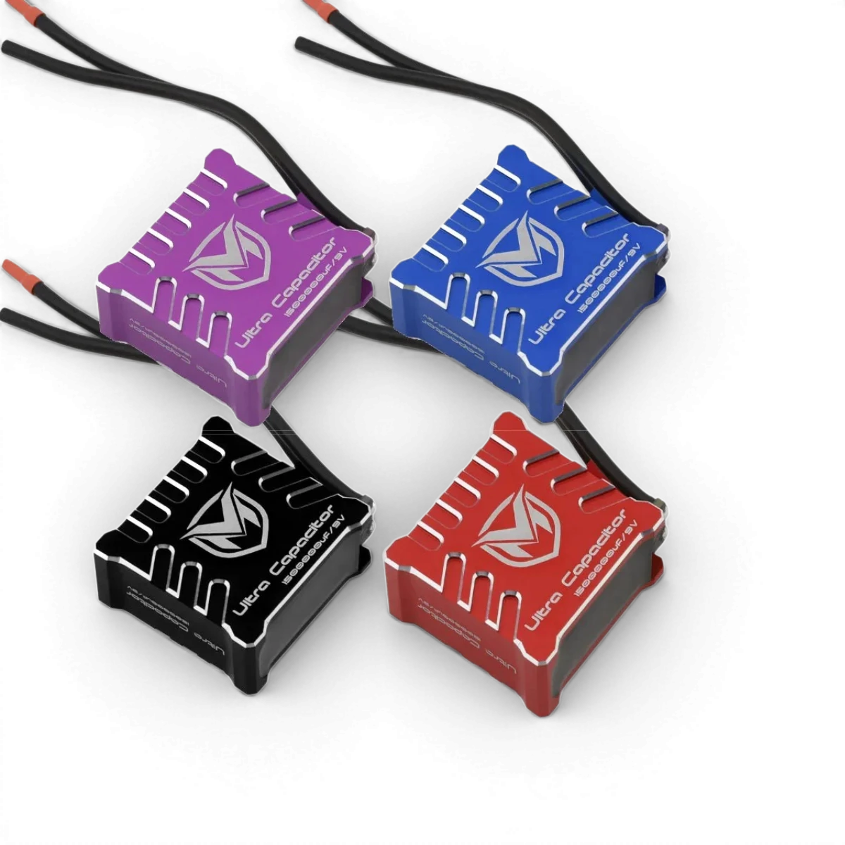 Capaciteur Ultra haute performance en aluminium CNC pour RC Drift, marque Maclan, composant électronique léger et robuste.