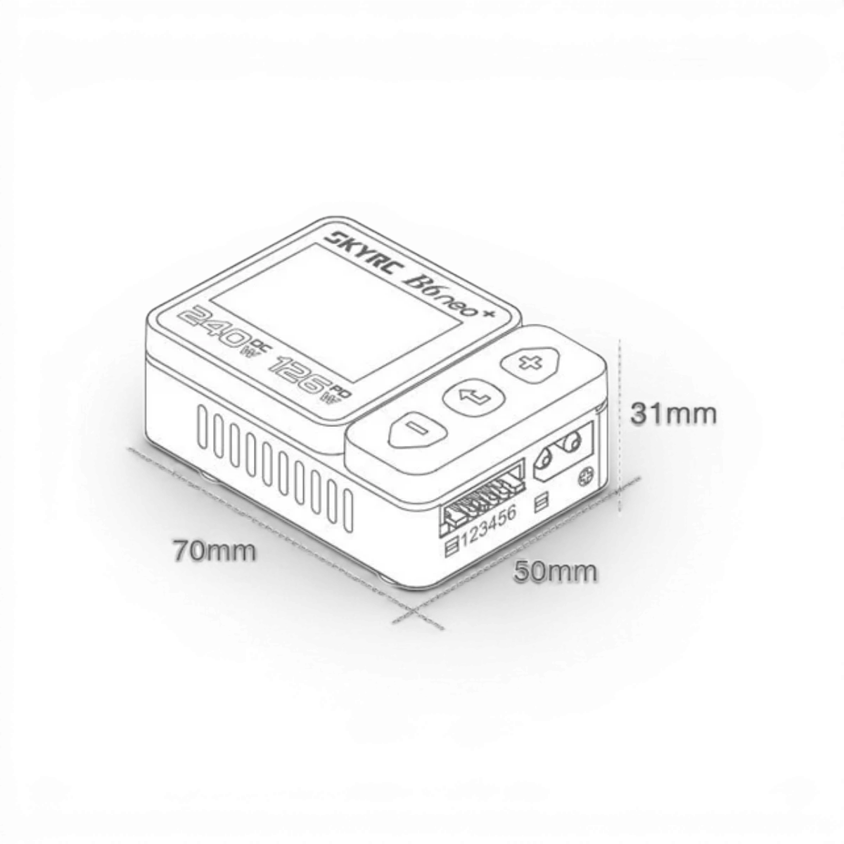 USB-C B6+ NEO DC Chargeur Ultra compact (240W) - SKYRC - DriftParadiZ