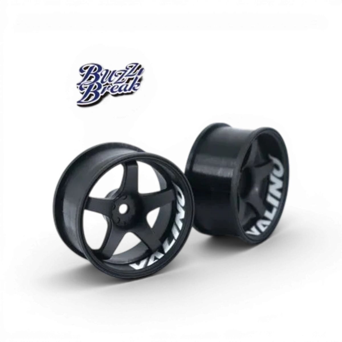 Roues BuzzBreak Valino GV117D R-SPEC 26mm noir avec finition Off+7, vue de profil.