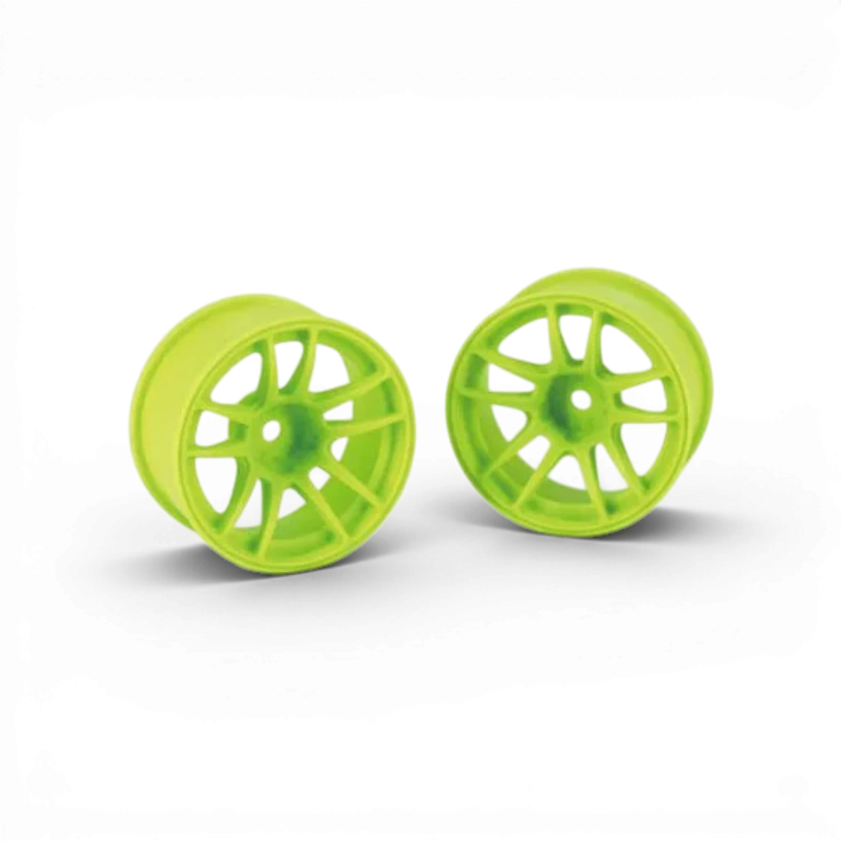 Roues Valino N820S R-SPEC 26mm de BuzzBreak en jaune citron avec détails off+7, visibles en image.