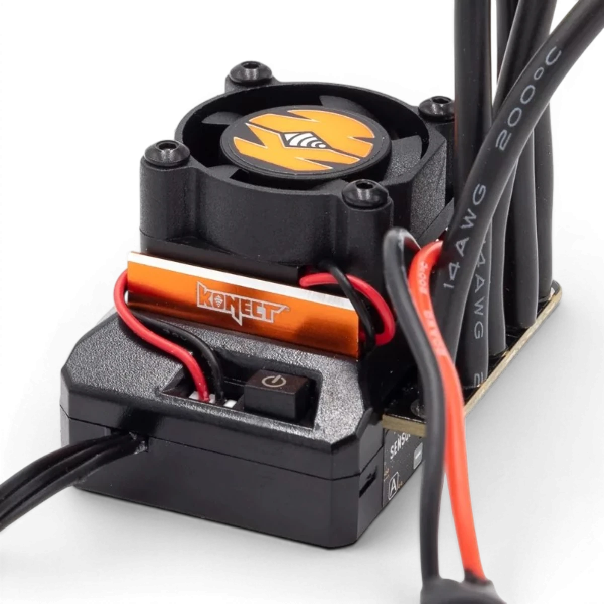 Variateur brushless 100A sensored et sensorless Konect avec carte de programmation, électronique pour modèles RC.