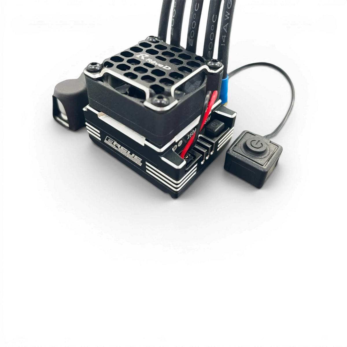 Variateur ESC électronique violet de la marque Team Reve D, modèle Breve, utilisé pour la régulation de vitesse.