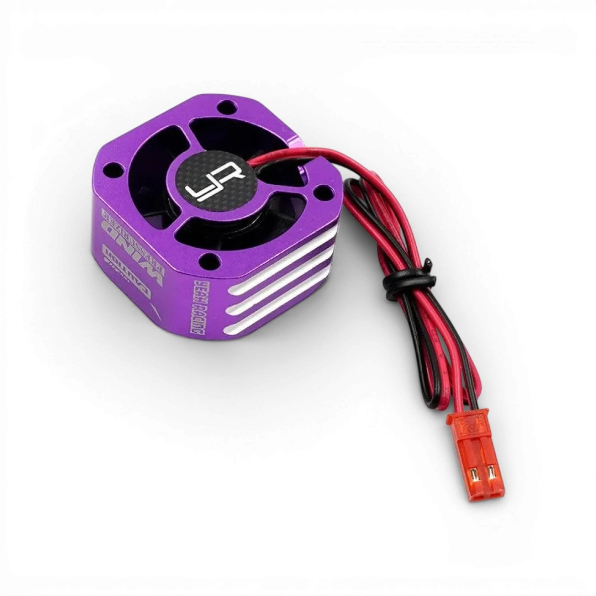 Ventilateur 30mm en aluminium violet de marque Yeah Racing, pour refroidissement efficace des composants électroniques.