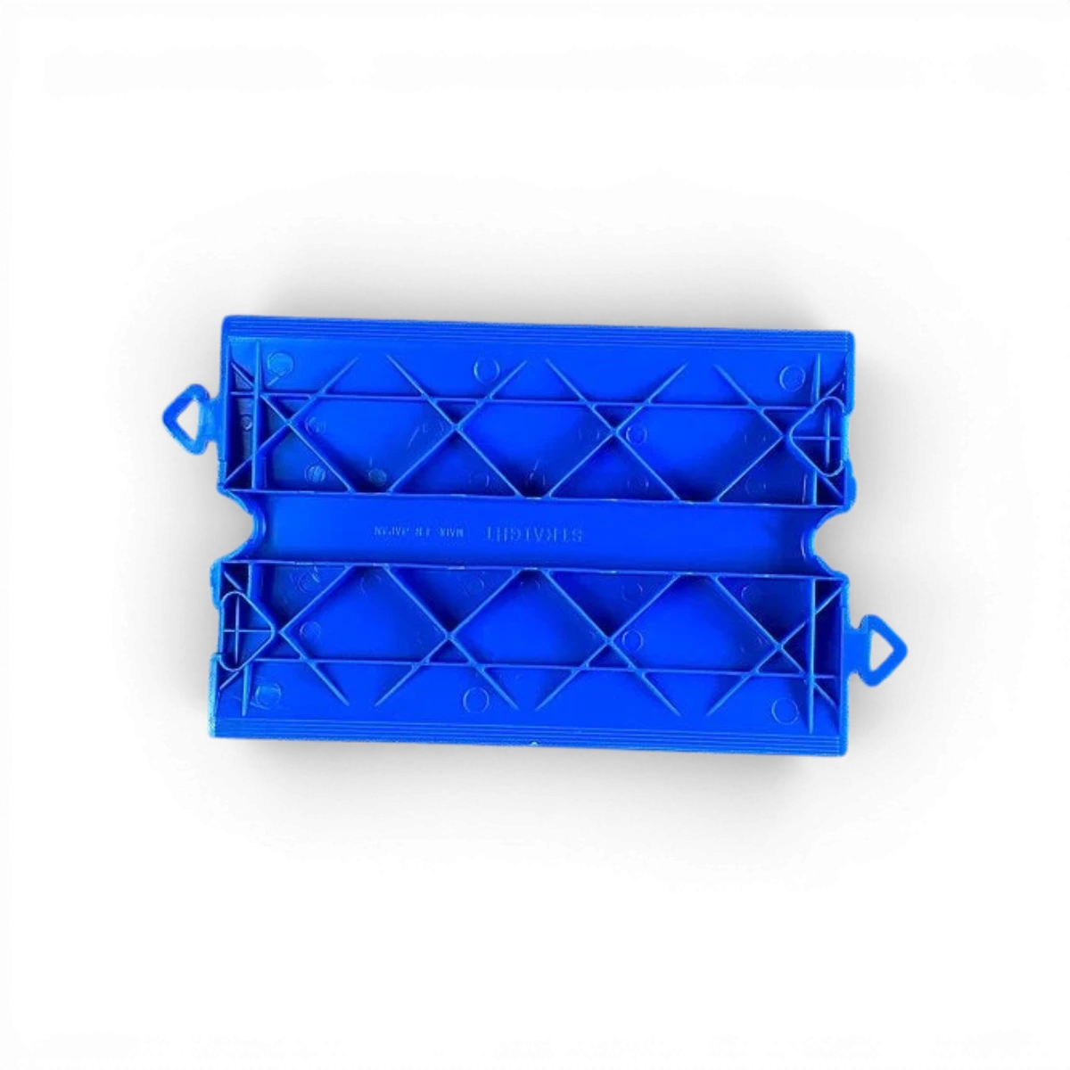 Vibreurs 1/10 Kerbs Bleu "Droit" de Tetsujin, accessoire pour maquettes ou trains électriques, en plastique bleu.