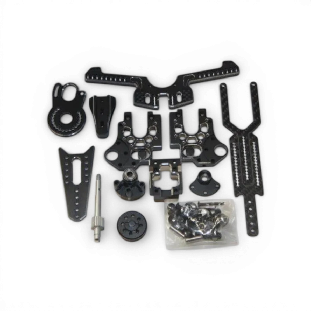 Cage différentielle violette RhinoRacing avec platine supérieure et tour amortisseur pour YD2, pièce de rechange RC.