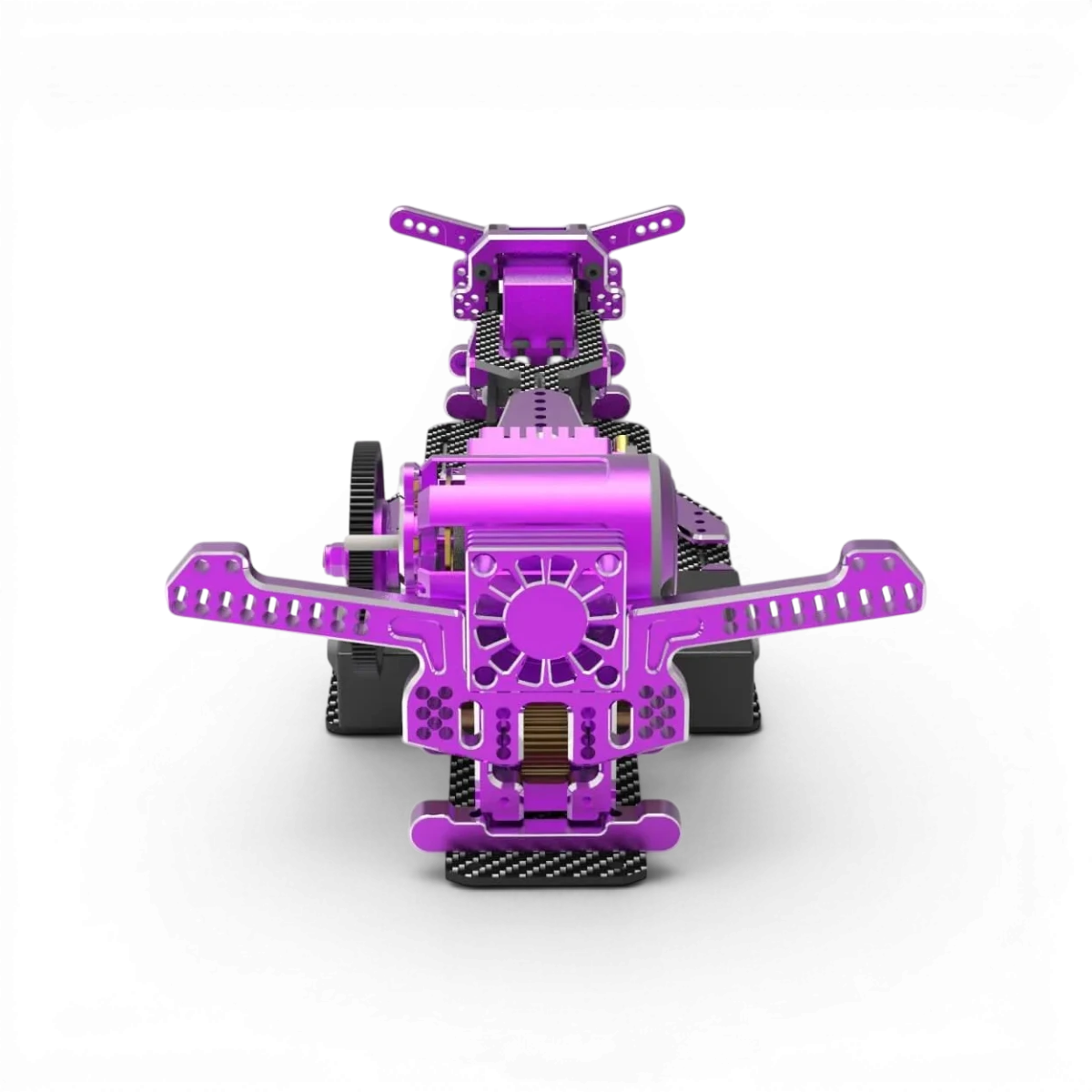 Violet - Cage Différentiel/platine supérieure/tour amortisseurpour YD2 - Rhinomax - DriftParadiZ