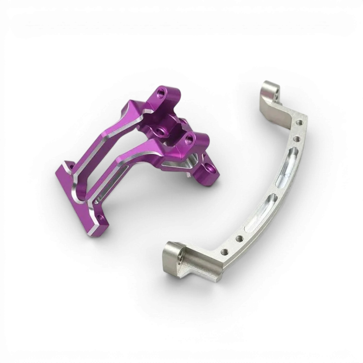Direction glissière V2 YD-2 E/S/R/Z légère pour voiture RC Team Yokomo, pièce détachée violette avec composants en plastique léger.