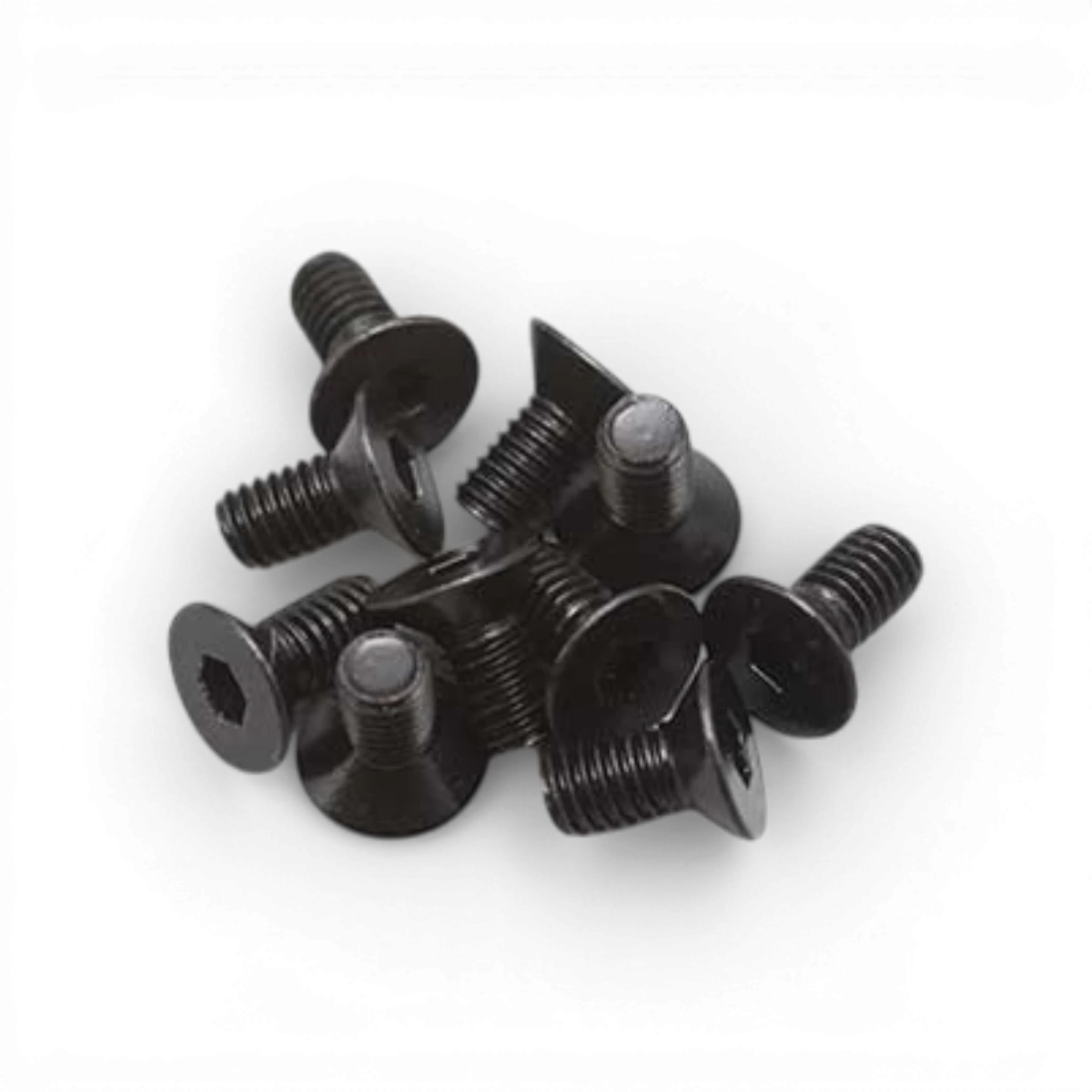Vis en acier tête plate 3x6 de Team Yokomo, pièce détachée pour modèle réduit ou robotique, avec tête plate et dimensions précises