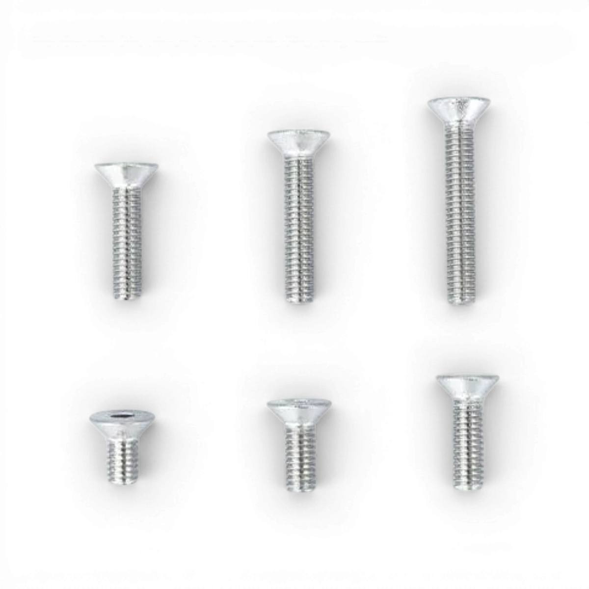 Vis en inox tête plate 3x8 de la marque Team Reve D, lot de 10 pièces pour pièces détachées de modélisme.