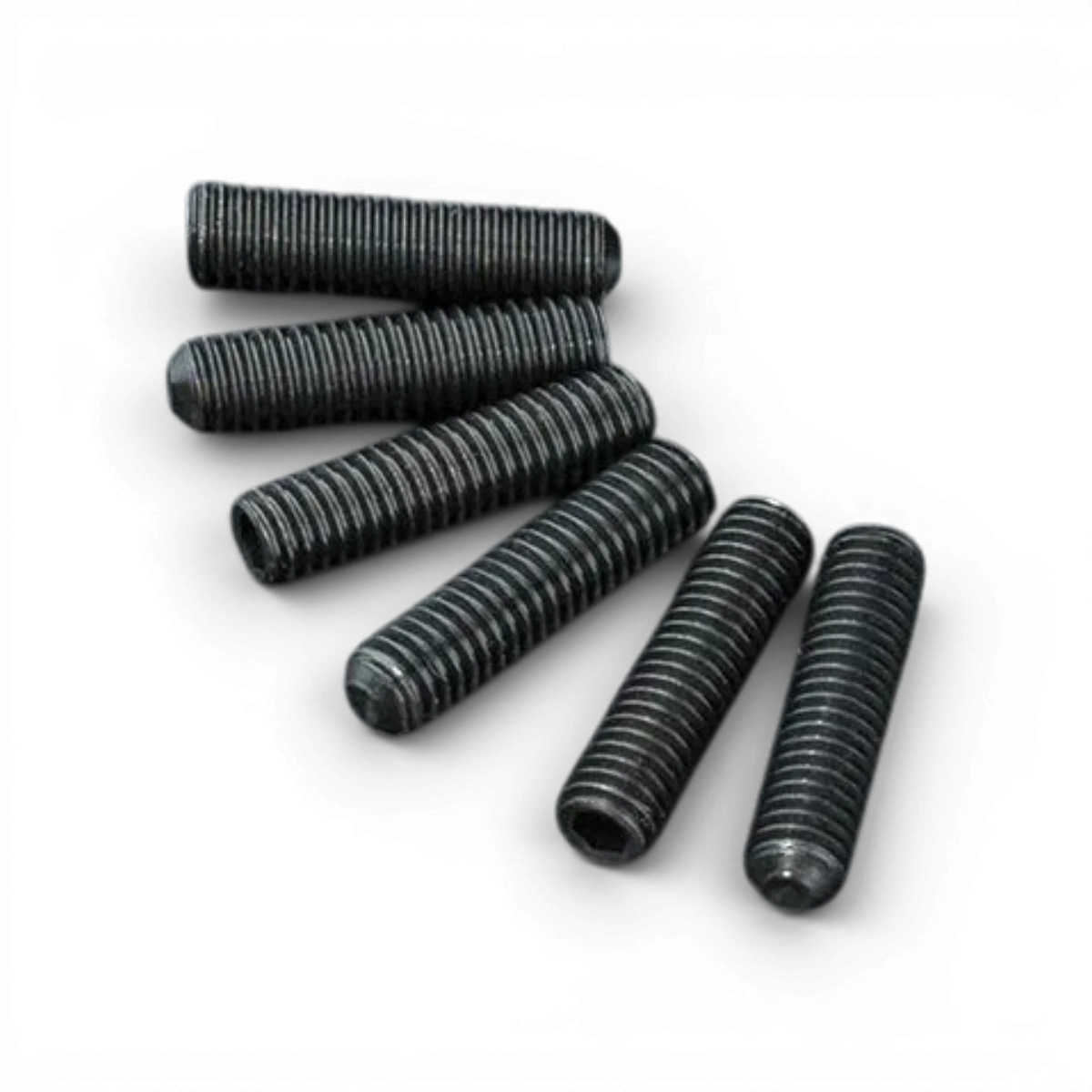 Six vis M3x12 sans tête de la marque Max Speed Technology, pièces détachées pour assemblage ou réparation.