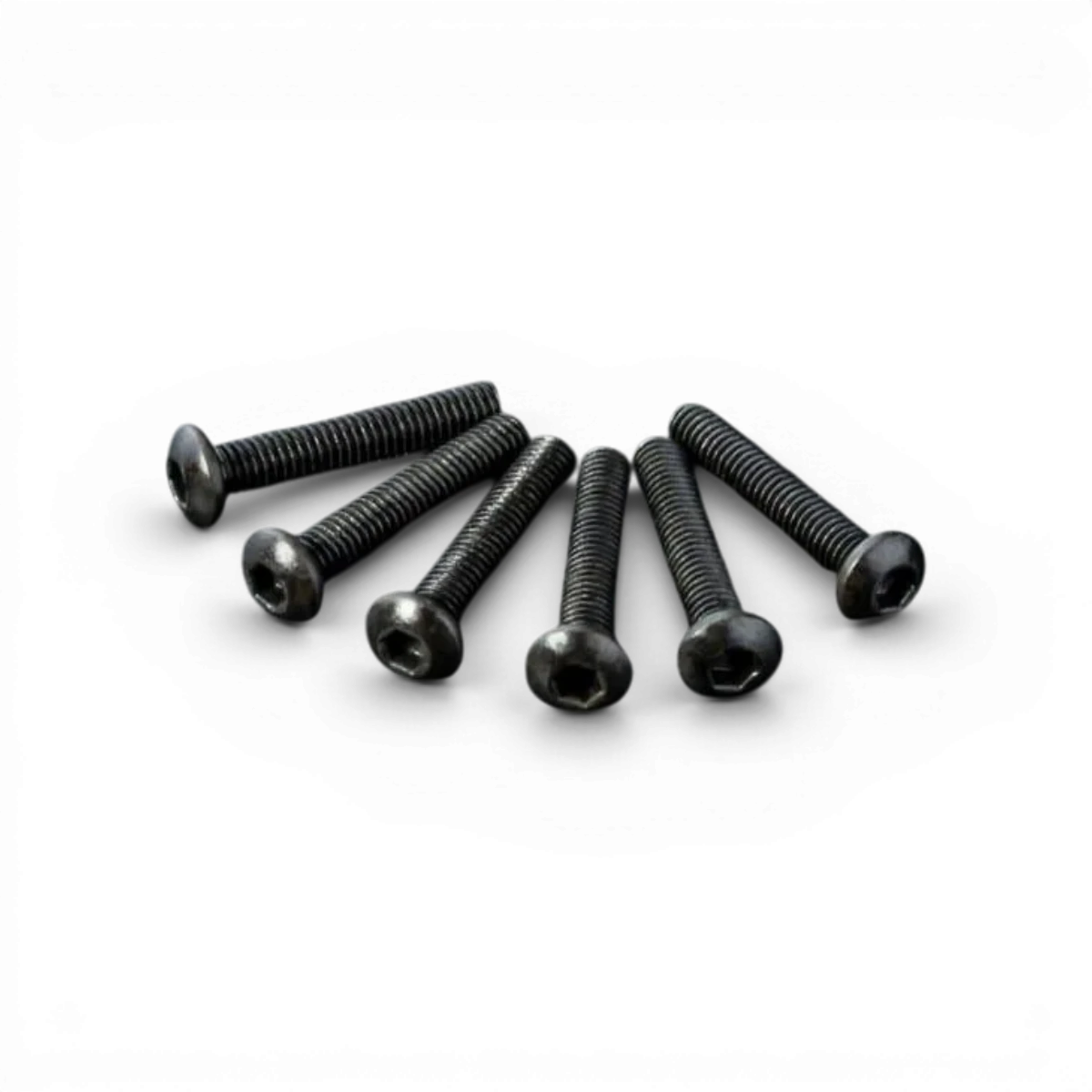 Six vis M3x16 à tête ronde de Max Speed Technology, pièces détachées pour fixation ou assemblage.