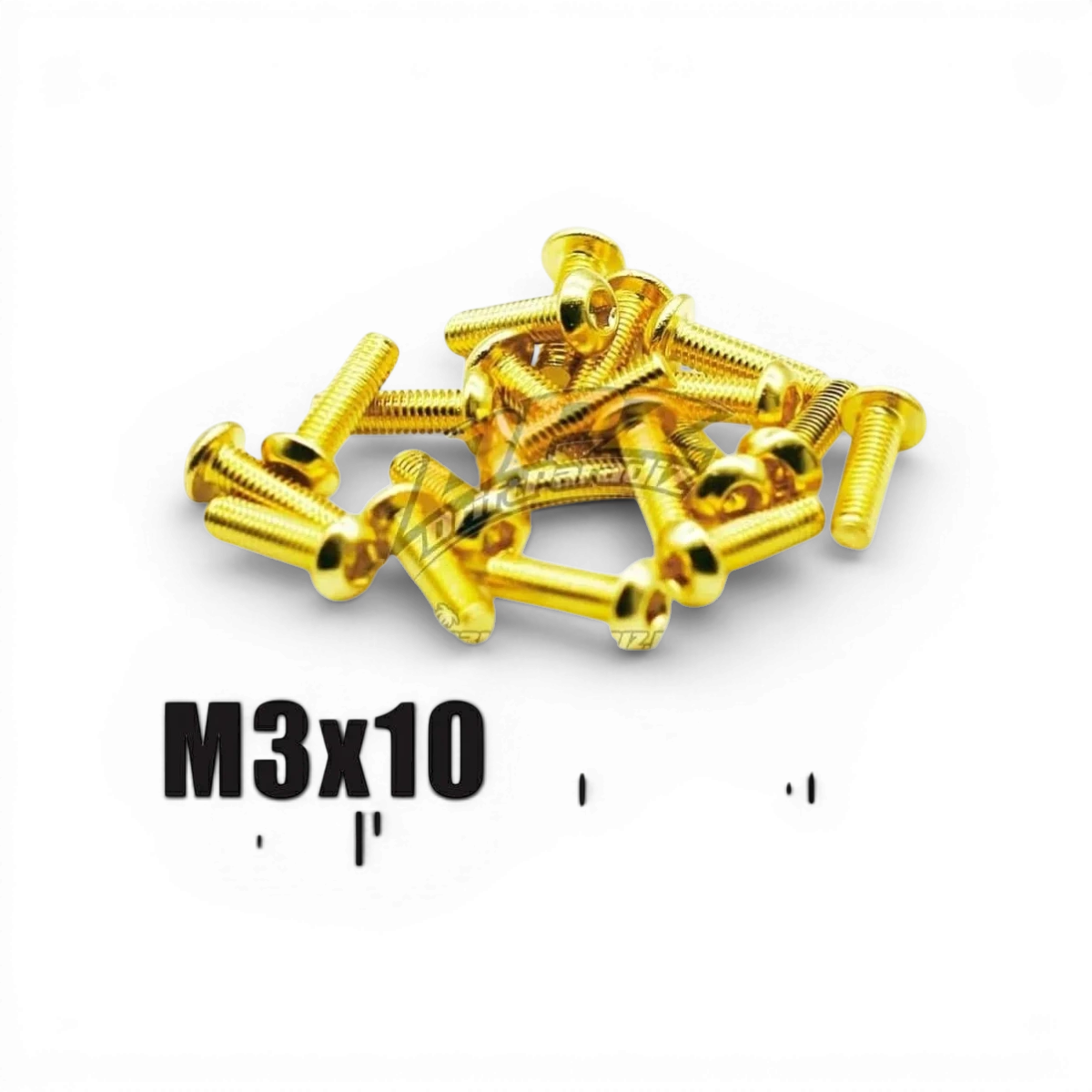 Vis OR 3x10 avec têtes rondes de la marque OMG, pièces détachées pour fixation ou assemblage.