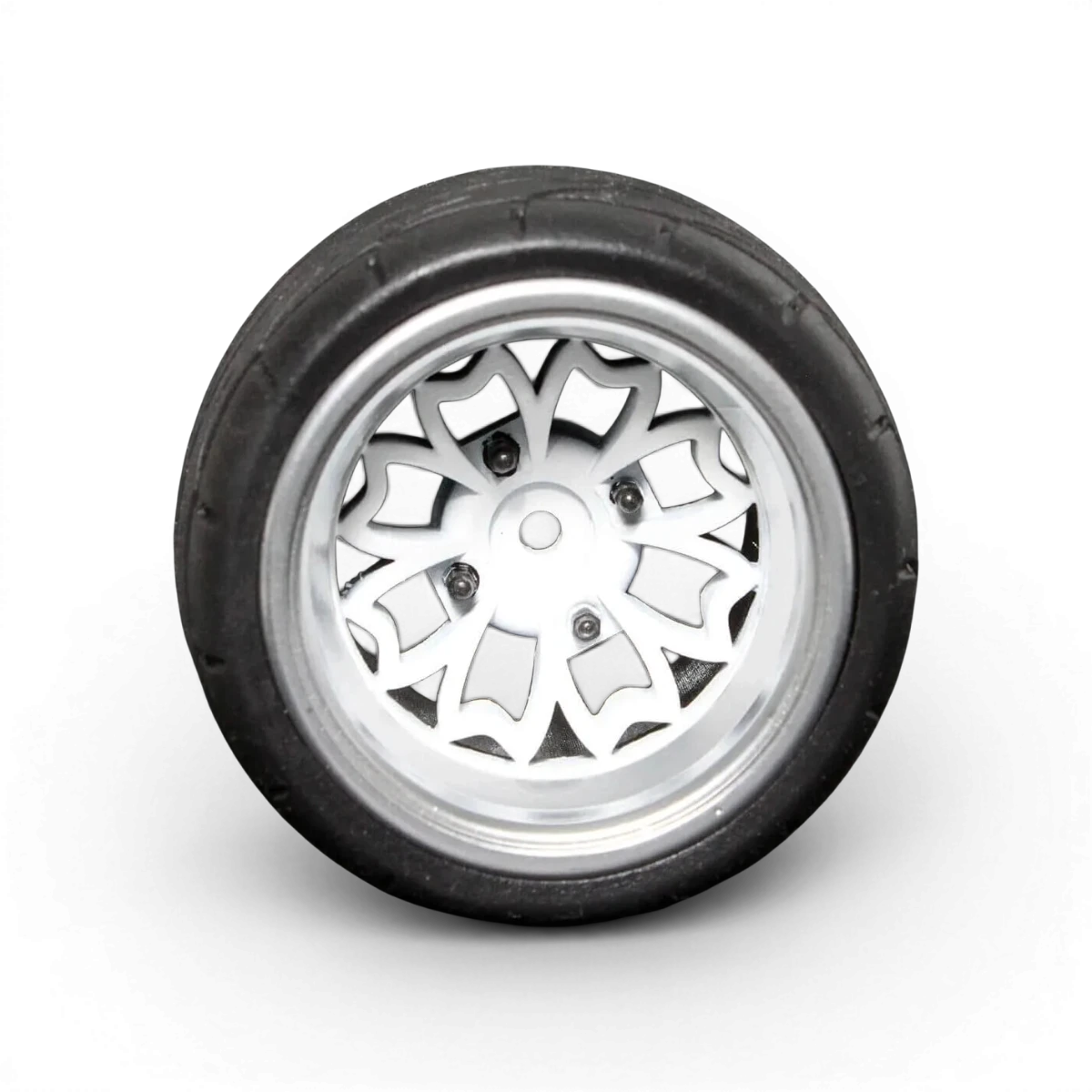 Volant V5 électronique pour Futaba et Sanwa, marque Src Sideways RC, avec poignée ergonomique et boutons visibles.