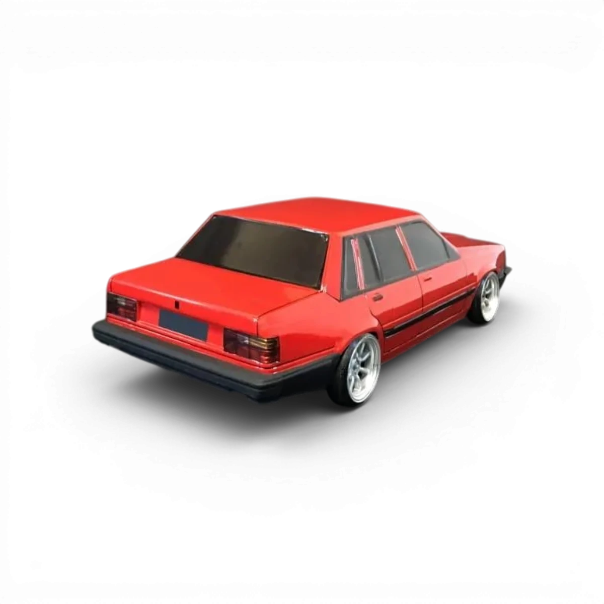 Carrosserie Volvo 740 en plastique pour voiture RC, modèle driftparadiz, fabriquée par Aplastics RC.