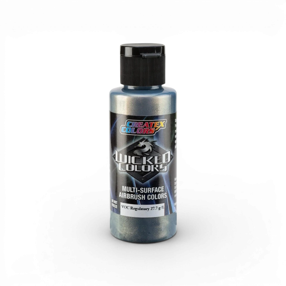 Aquarelle W451 Wicked Flair de Createx Colors en Teal et Violet, avec des détails vibrants et colorés sur la peinture.