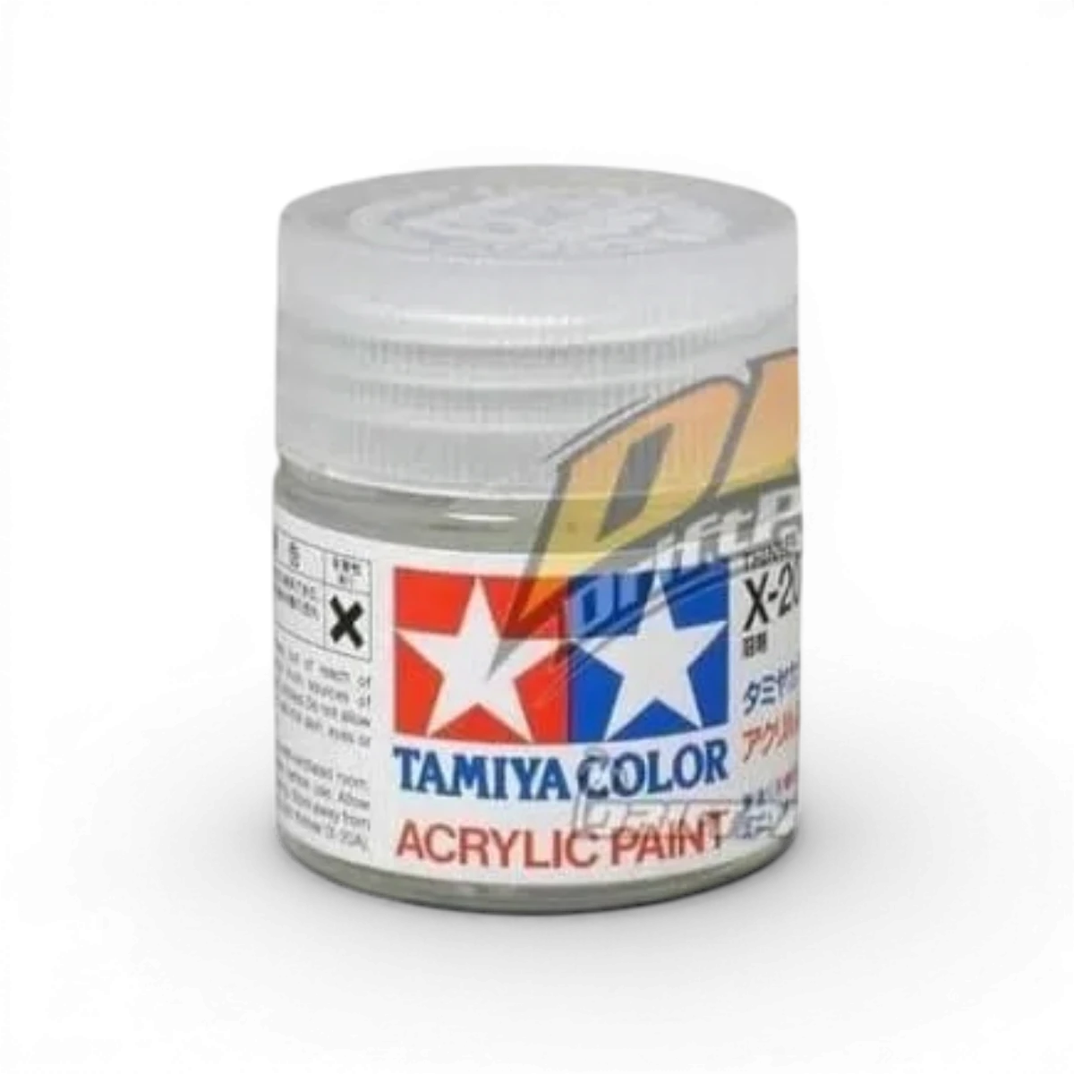Diluant X-20A Tamiya pour peintures, flacon de 10ml, idéal pour la finition et le nettoyage des peintures acryliques.