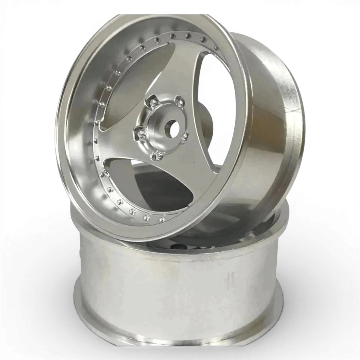 Jantes YOKOHAMA ADVAN Oni Chrome Mat Offset 5 de Mikuni Factory, roues en chrome avec finition mate et design offset.