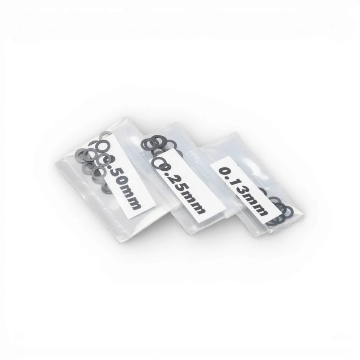 Rondelles/calles set φ3.0mm (0.05mm/0.10mm/0.20mm)