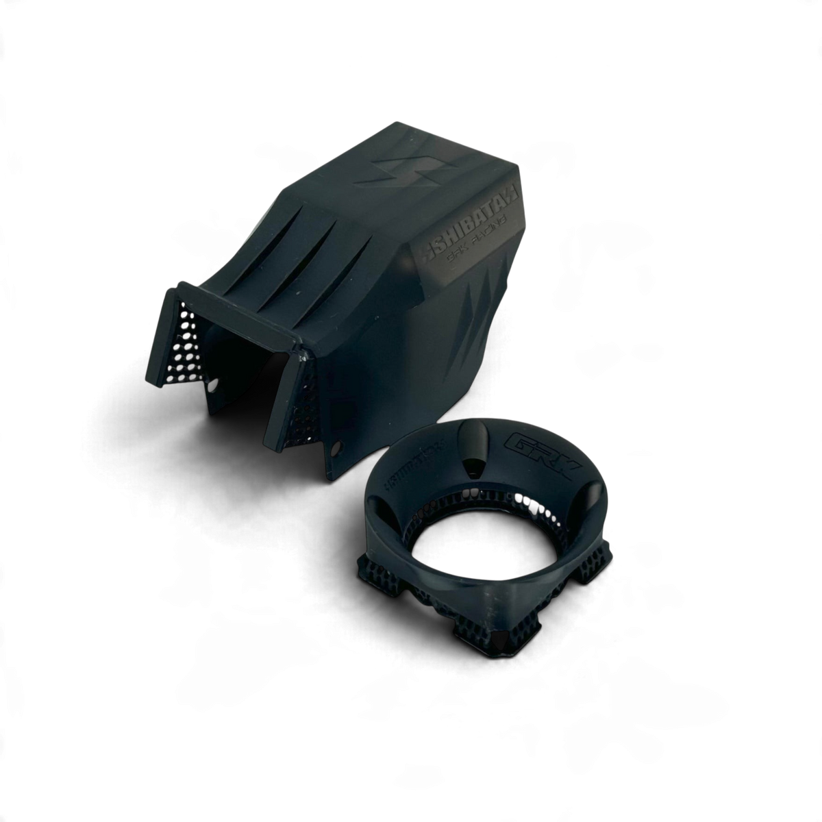 Kit déflecteur et conduit d'air DriftParadiZ Type R imprimé en 3D pour ventilateur de moteur GRK-R noir