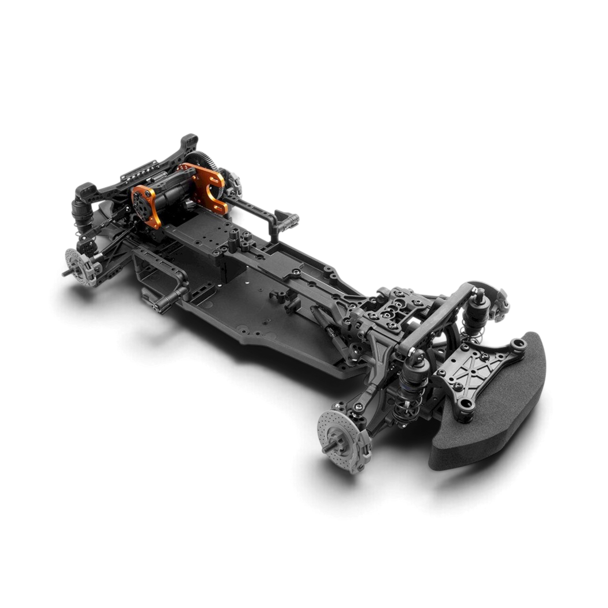 Chasis DriftParadiZ HPI Racing Stage-D10 Creator Edition 1/10 RWD ensamblado con soporte de motor naranja