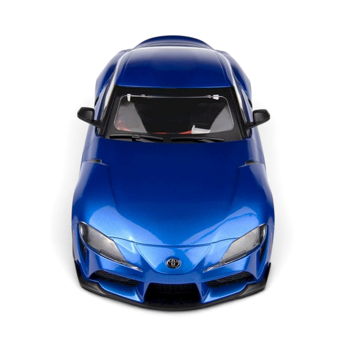 RC drift-auto DriftParadiZ HPI Racing Stage-D24 Toyota GR Supra 2024 metallic blauw vooraanzicht