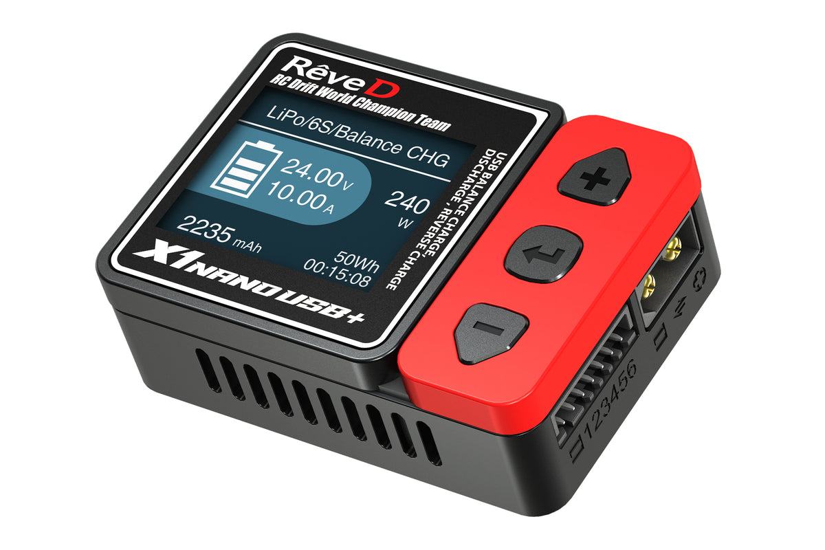 Chargeur USB Plus X1 NANO 240W Team Reve D, électronique compact avec ports USB pour charge rapide et puissance élevée