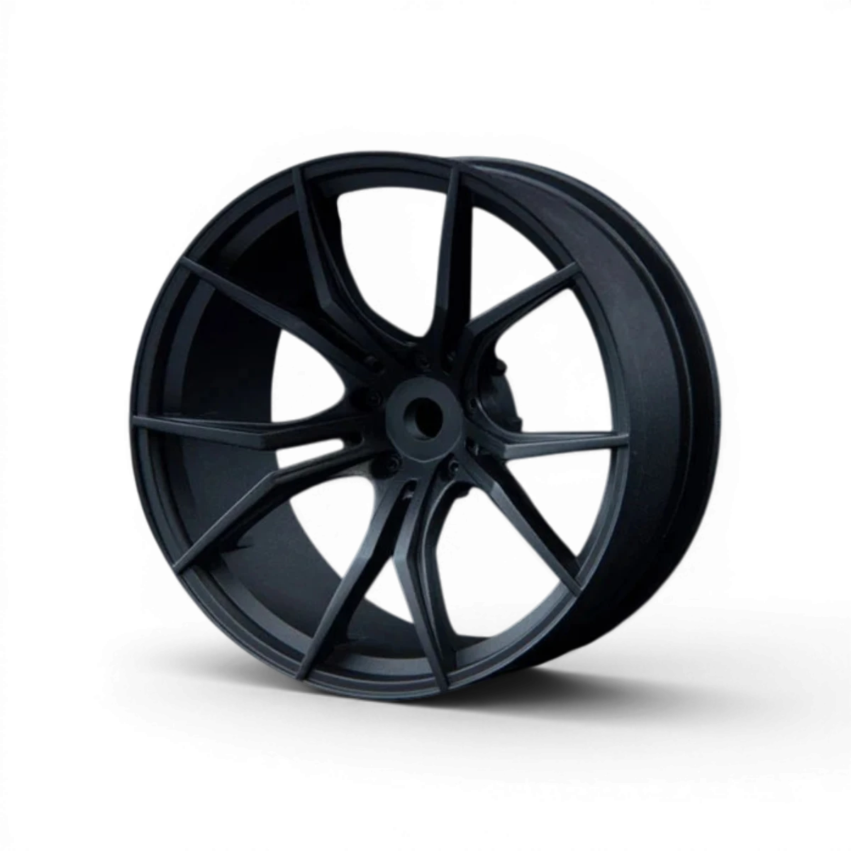 Roue Max Speed Technology FX +8 noires mates, jantes en alliage pour véhicules, vue de face avec finition mate.