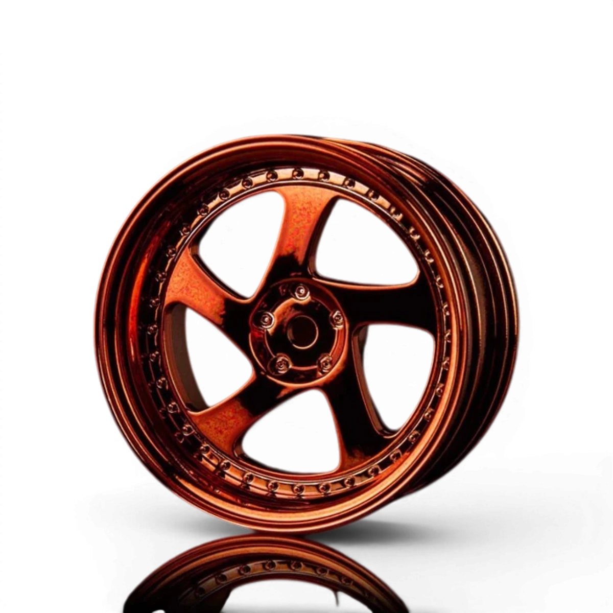 Jantes TMB +5 Cuivres de Max Speed Technology, roues en alliage avec finition cuivrée, pour véhicules sportifs.