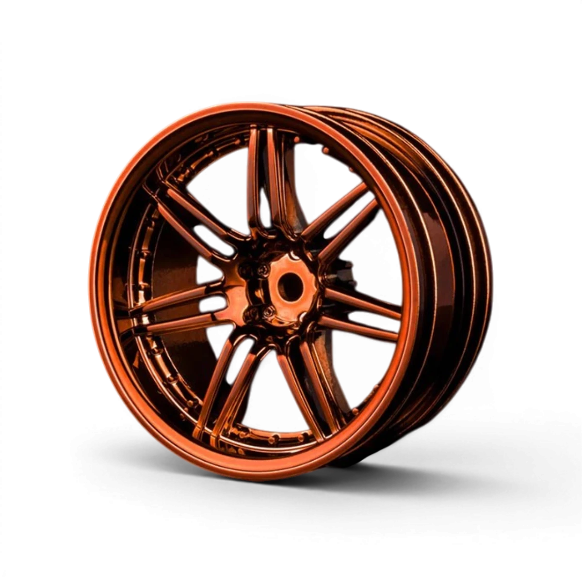 Roues Max Speed Technology X603 +8 Cuivres avec jantes en métal, vue en gros plan sur la surface et les détails de finition.