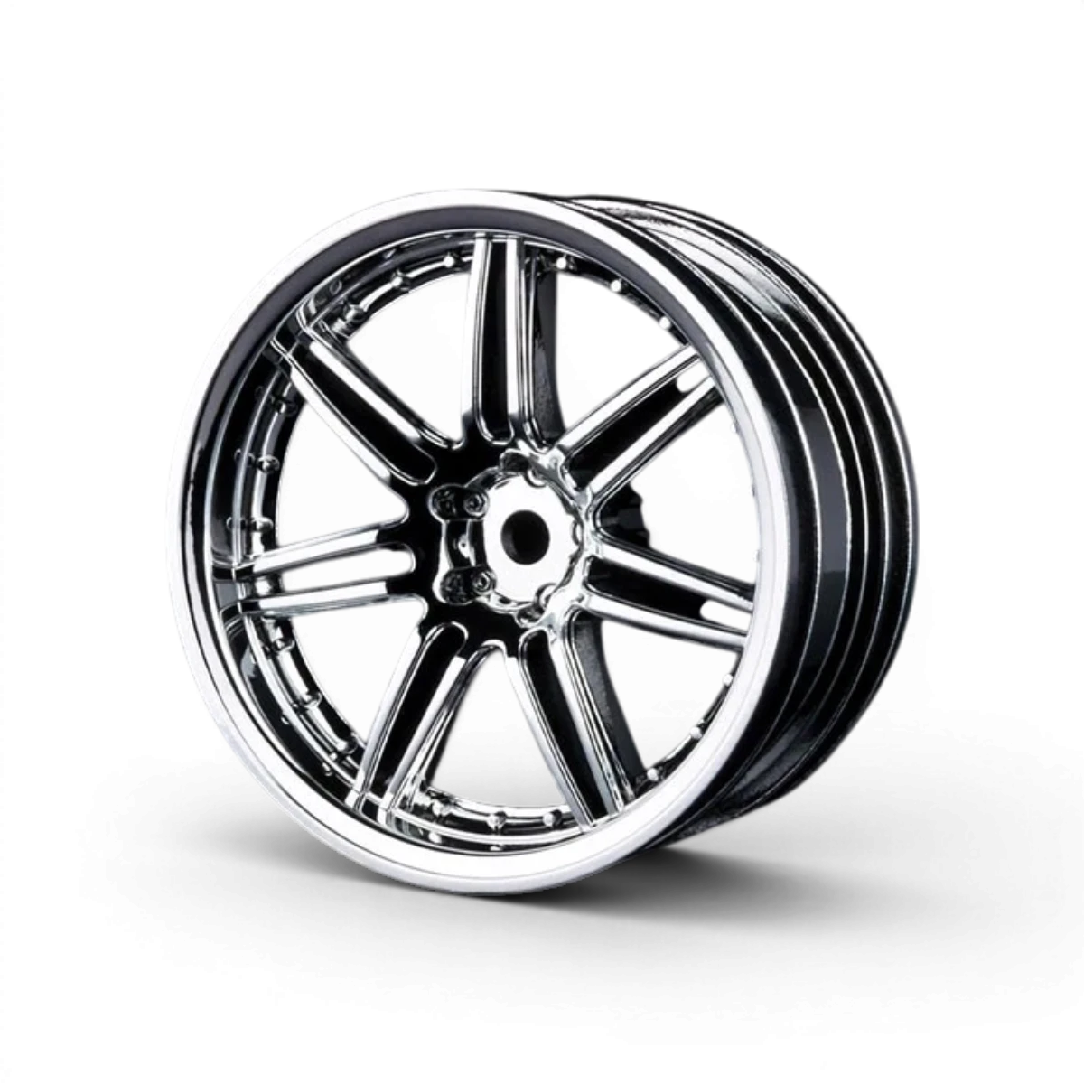Jantes X603 +5 Chrome de Max Speed Technology, roues en alliage avec finition chromée brillante, visibles en gros plan.