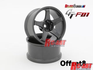 GT F01 Offset 8 Gunmetal - RCART - ART5008GM