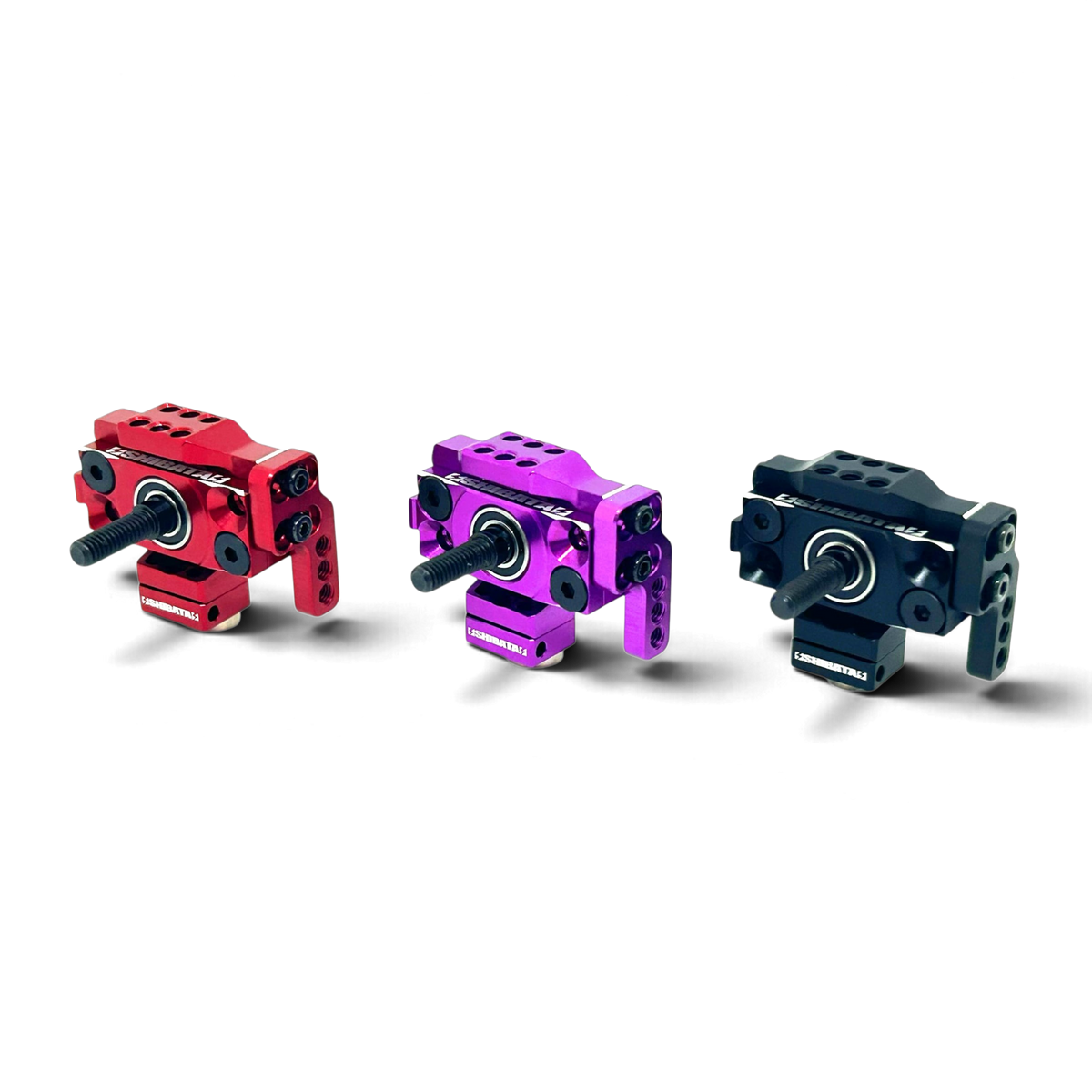 Fusées arrière DriftParadiZ Multi-Use Ver.2 en aluminium anodisé rouge, violet et noir pour voiture RC drift
