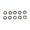 Zwarte ringen 3x7x0.5mm - 10 stuks 
