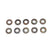 Zwarte ringen 3x7x0.5mm - 10 stuks 