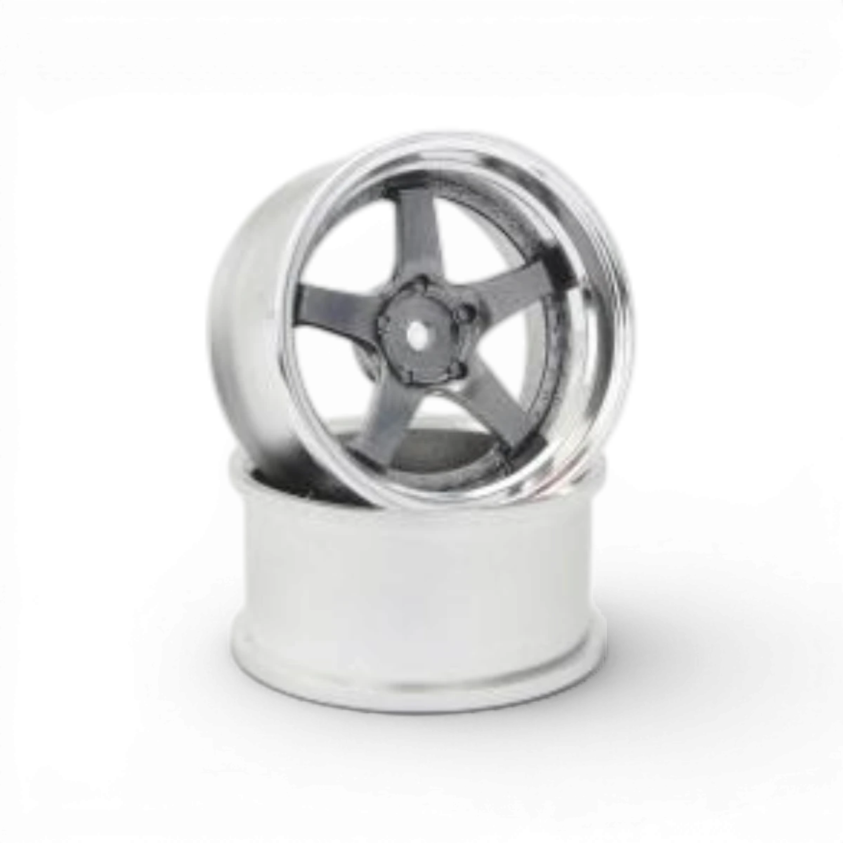 Roues RC Art SSR Professor SP4 OFFSET 8 TITAN SILVER pour voitures radiocommandées, design léger et performant.