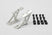 Heckflügelhalter ALUMINIUM Low-Version - Chrom 