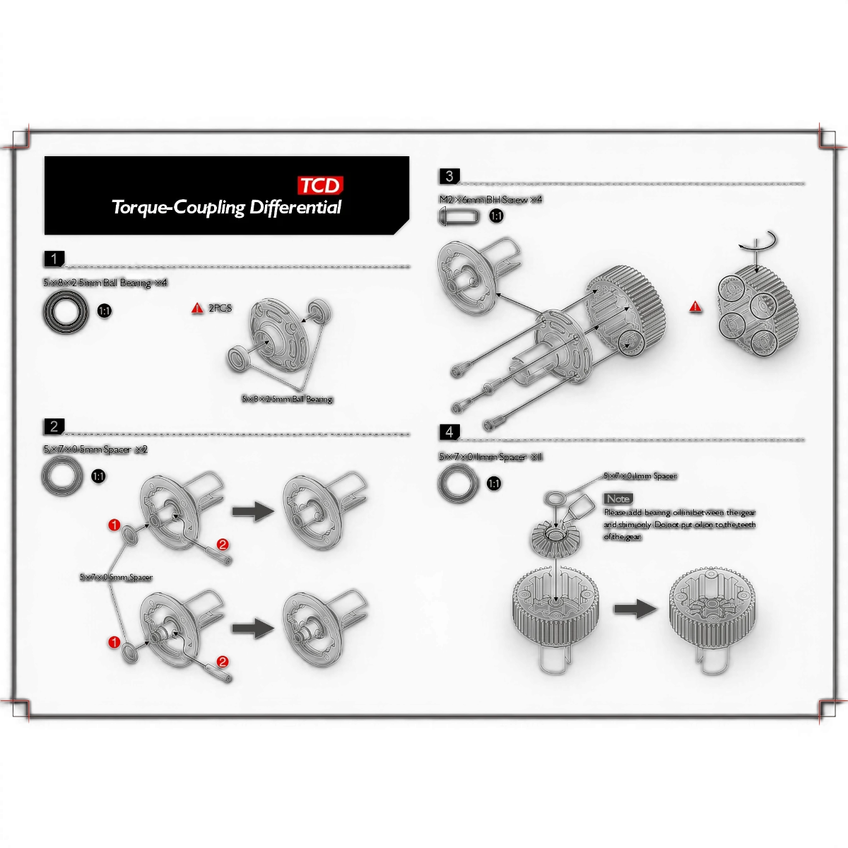 TCD-Differenzial (Torque Coupling Differential) 