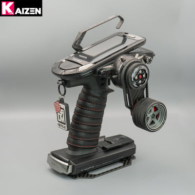 Kit de conversión de dirección Carbono Brillante – Futaba 6PV y 10PX - KaizenRC - KRC-001G 