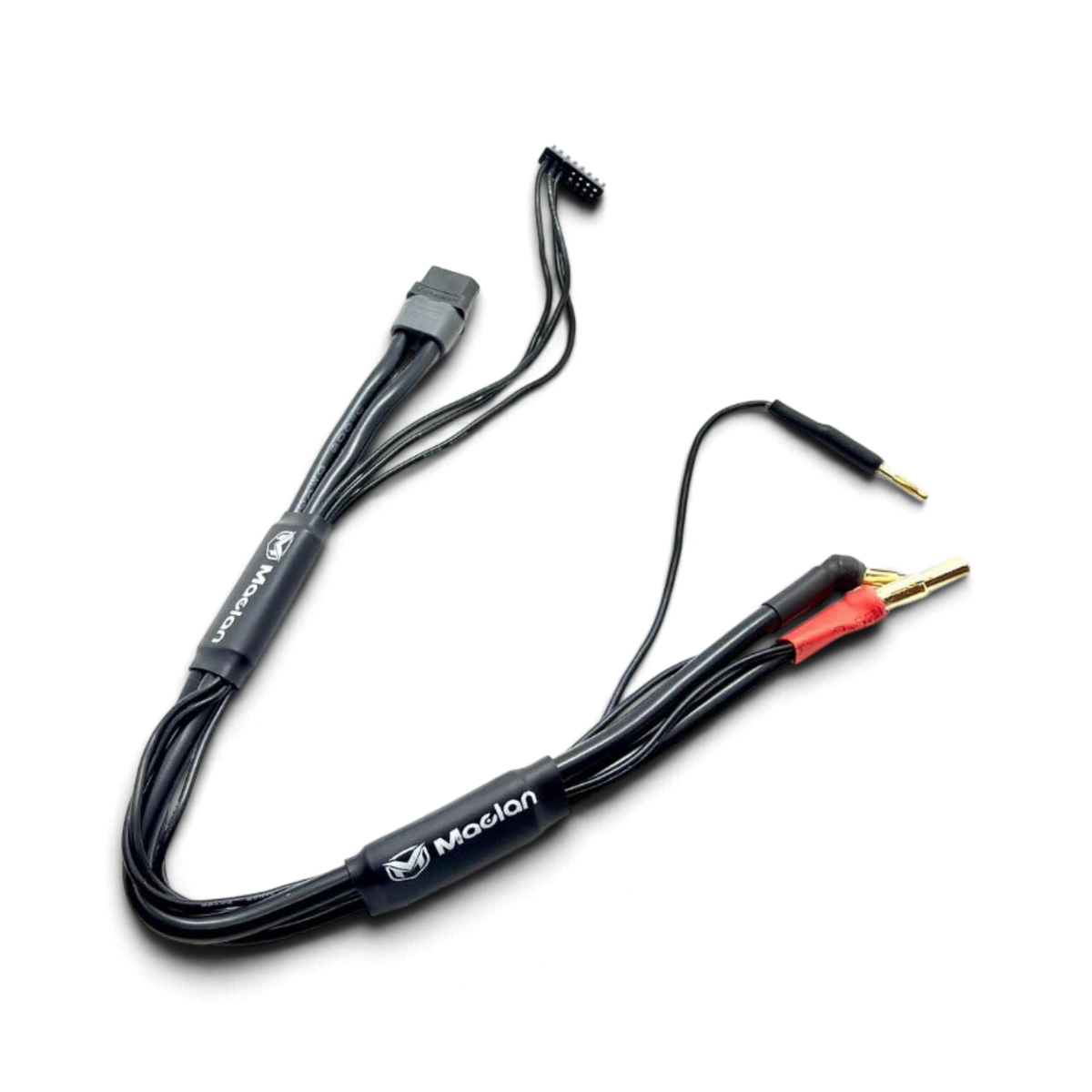 Câble de charge DriftParadiZ Maclan pour batterie LiPo 2S avec connecteurs 4/5mm et XT60H