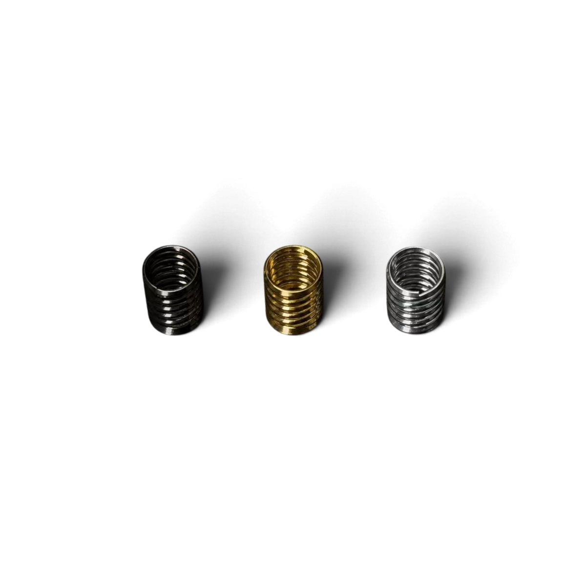 Set de trois ressorts de réglage DriftParadiZ pour différentiel TCD, en finitions noir, doré et argenté