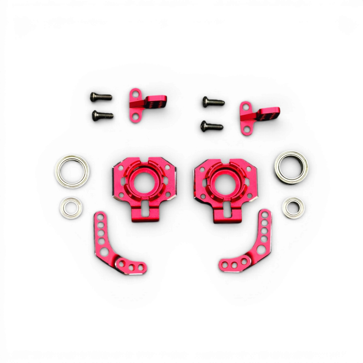 Moyeu arrière en aluminium SR Series de RhinoRacing, montrant la roue avec fixation solide et finition noire brillante.